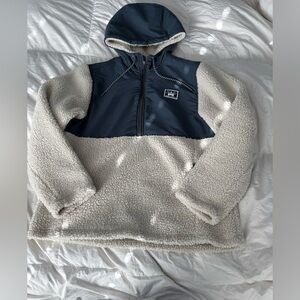 Hurley Navy and Cream Kids Hoodie